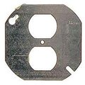 D & H Distributing Electrical Box Cover, Octagon Box, 1 Gang, Octagon, Duplex Receptacle MA778254